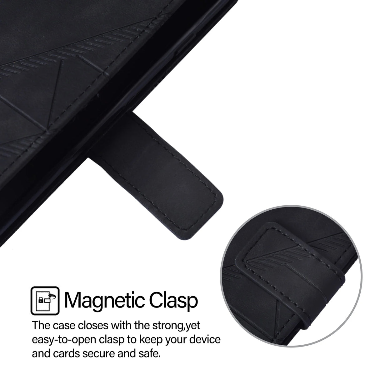 Skin-Feel Wallet Case Galaxy S20-S26, slim profile