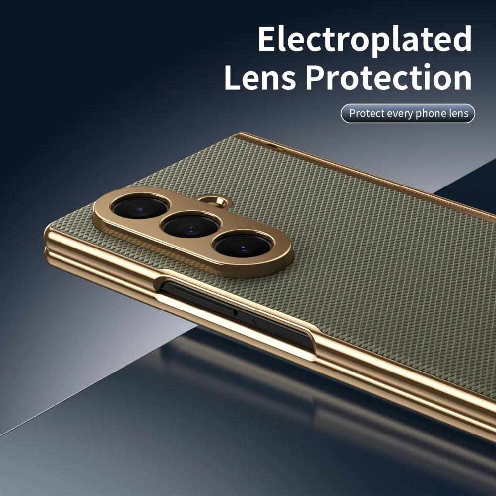 PureGuardCases Luxury Armor Case with Hinge Protection for Samsung Galaxy Z Fold