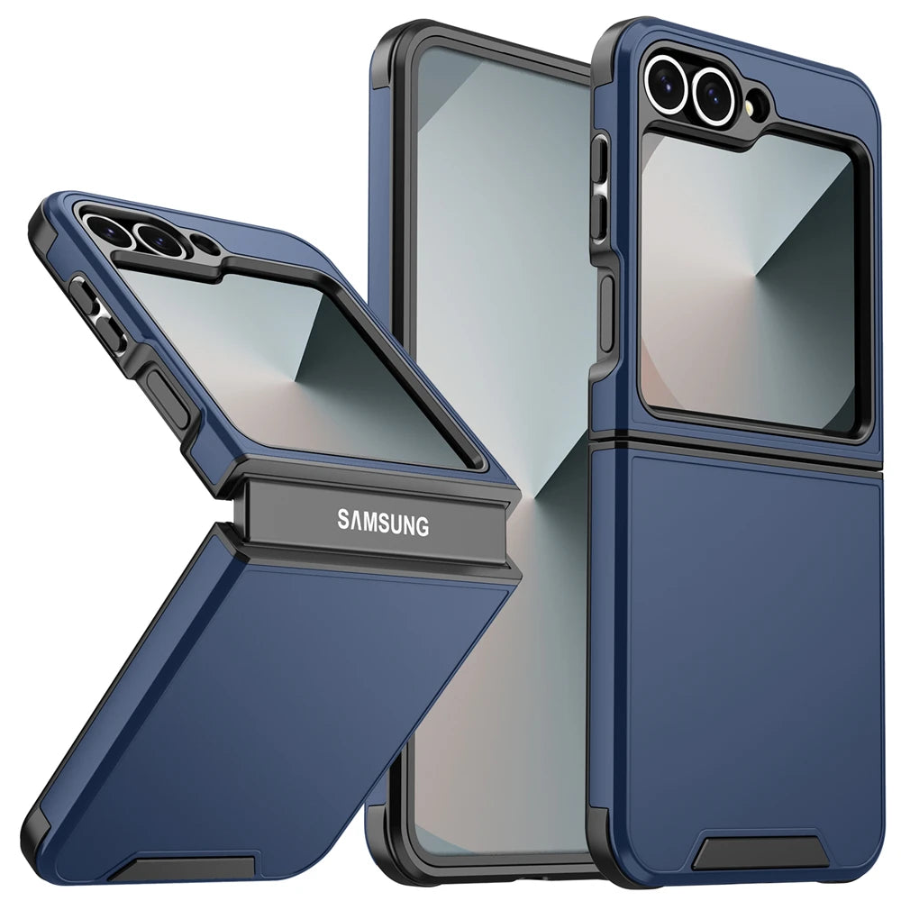 Luxury Original Official Slim Matte Protect Phone Case Samsung Galaxy Z Flip 7 8 6 5 4 For Wireless Charging Shockproof Cover