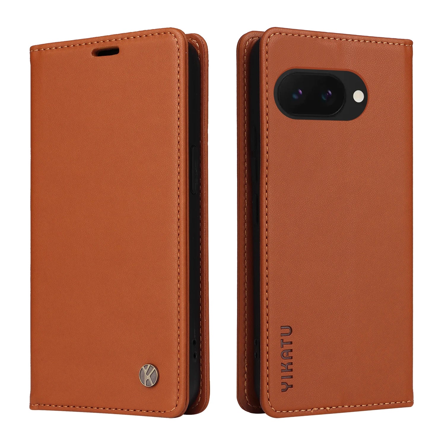 PureGuardCases Magnetic Leather Wallet Case for Google Pixel
