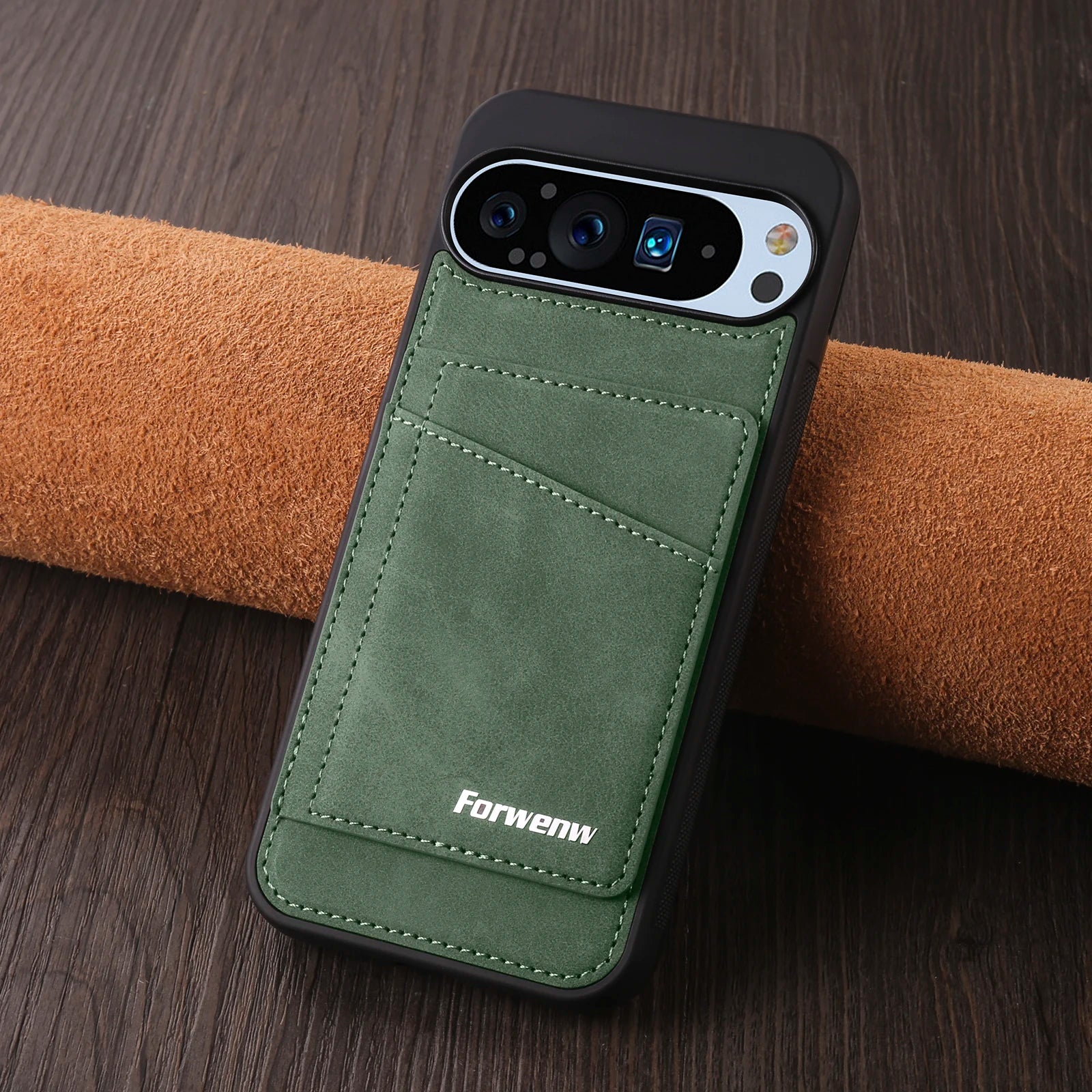 PureGuardCases Business Magnetic Leather Wallet Case for Google Pixel