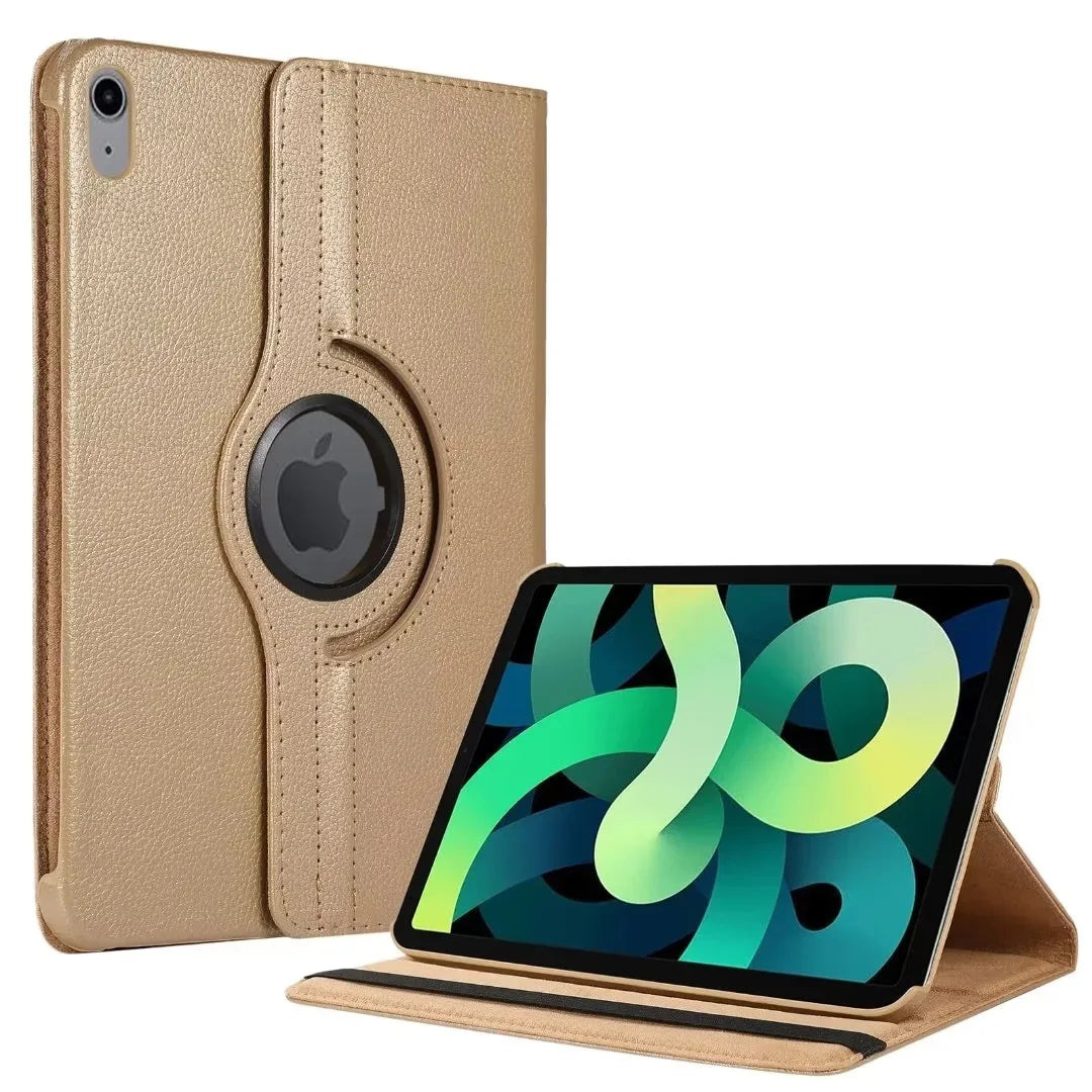 PureGuardCases 360° Rotating Leather Stand Case for iPad