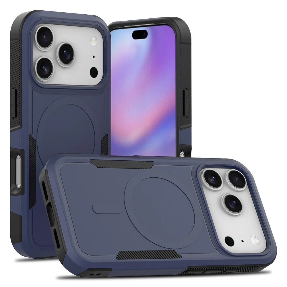 PureGuardCases Rugged Magnetic iPhone Case – MagSafe Shockproof Cover
