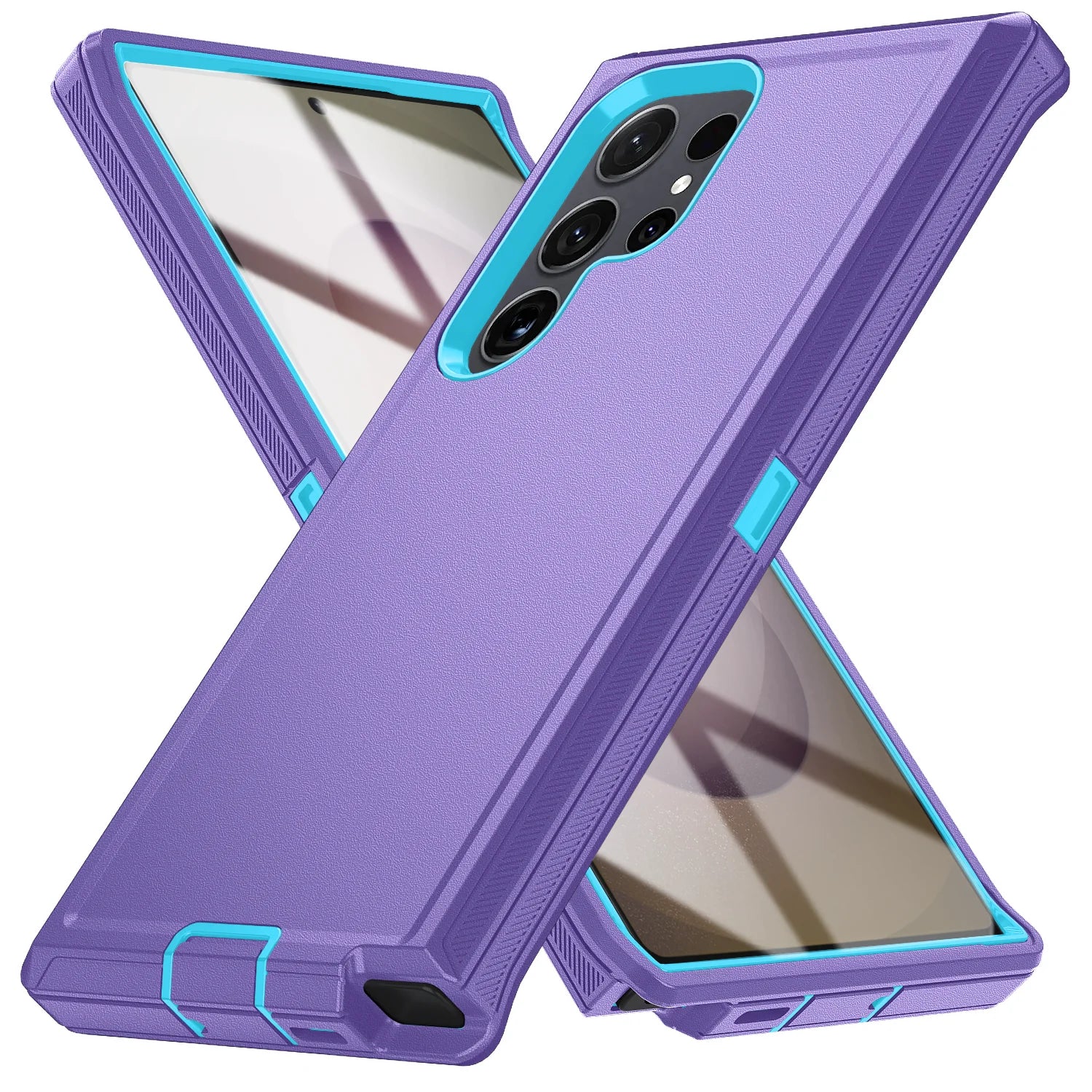 PureGuardCases Military Armor Kickstand Case for Samsung Galaxy