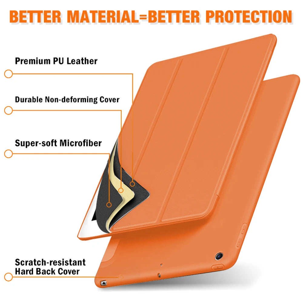PureGuardCases Magnetic Smart Folio Case for iPad