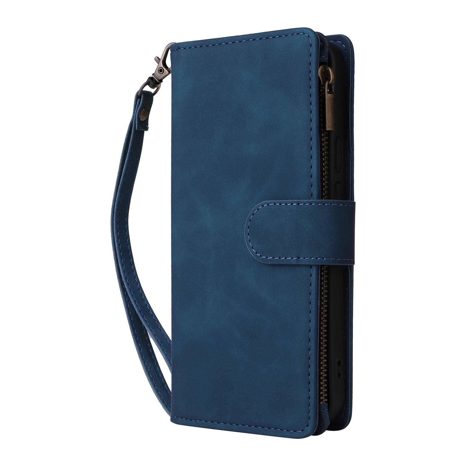 PureGuardCases Zipper Leather Wallet Case for Google Pixel
