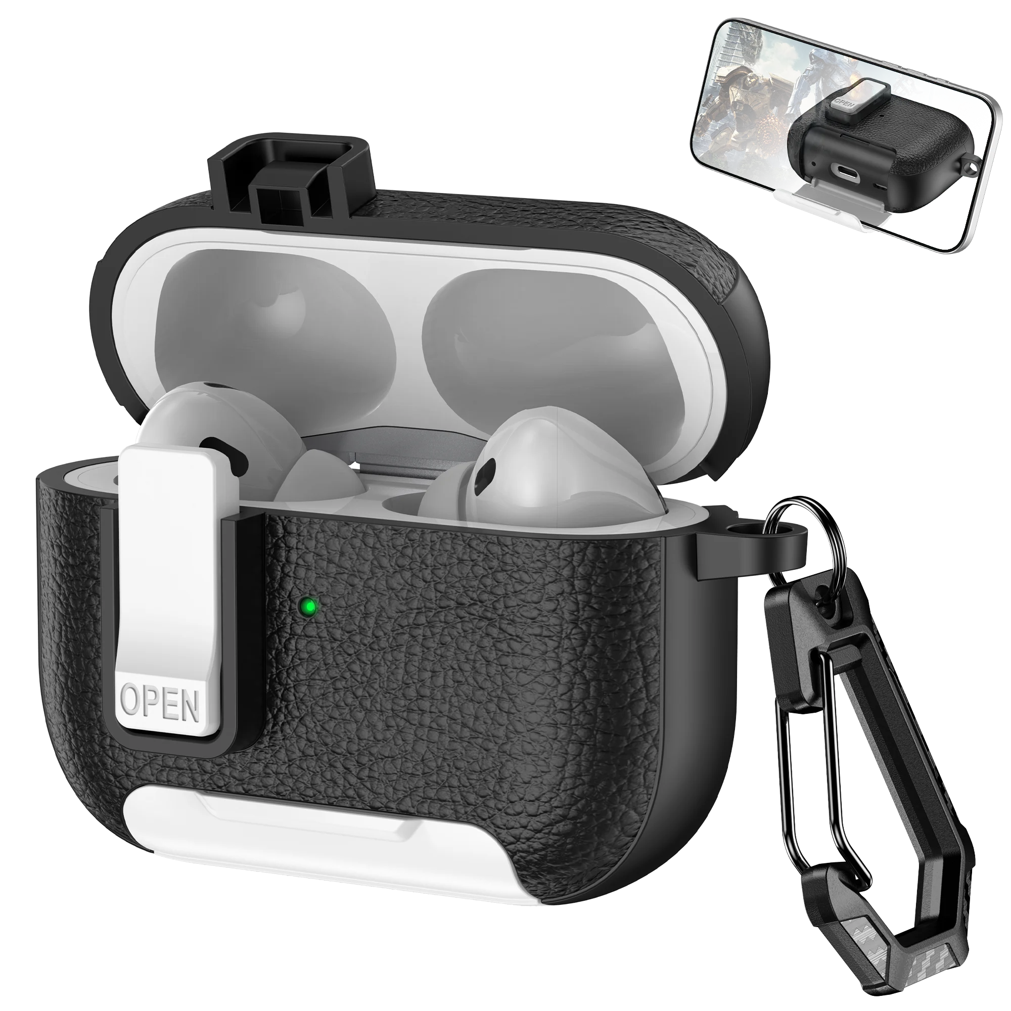 PureGuardCases Phone Stand Shockproof Case for AirPods