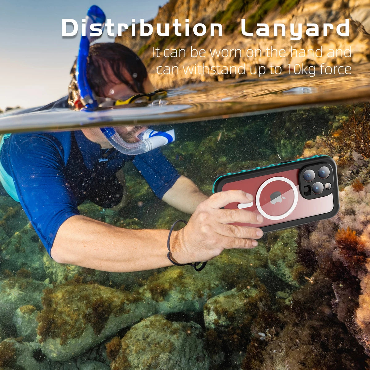 PureGuardCases IP68 Waterproof iPhone Case – MagSafe Shockproof Cover