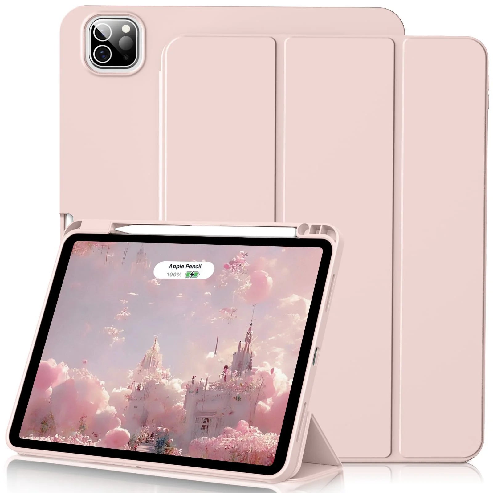 PureGuardCases Smart Folio Case with Pencil Holder for iPad