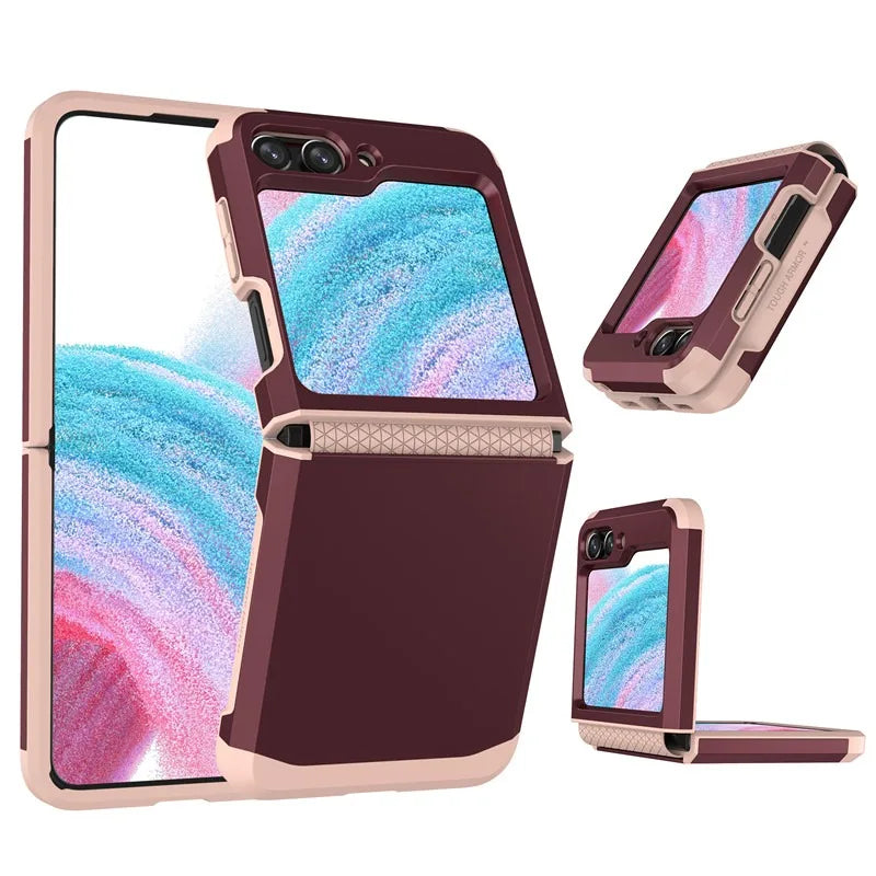PureGuardCases Upgraded Hinge Protection Case for Samsung Galaxy Z Flip