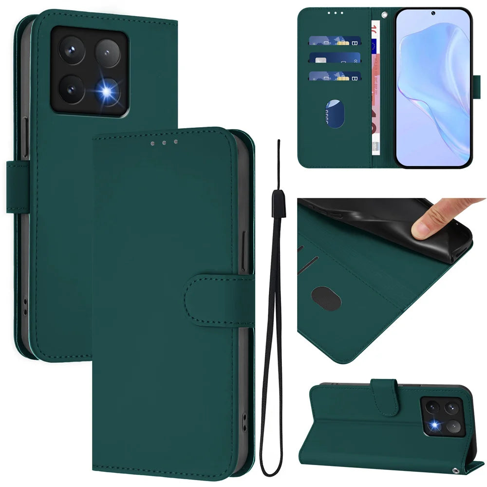 PureGuardCases Magnetic Leather Wallet Case for Google Pixel