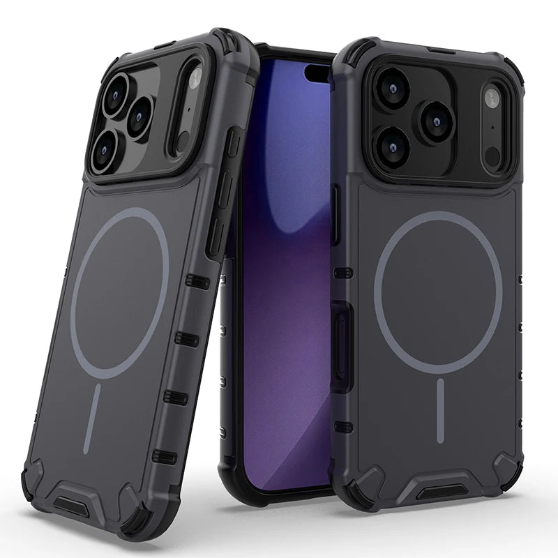 PureGuardCases Airbag Anti-Fall iPhone Case – MagSafe Shockproof Matte Cover