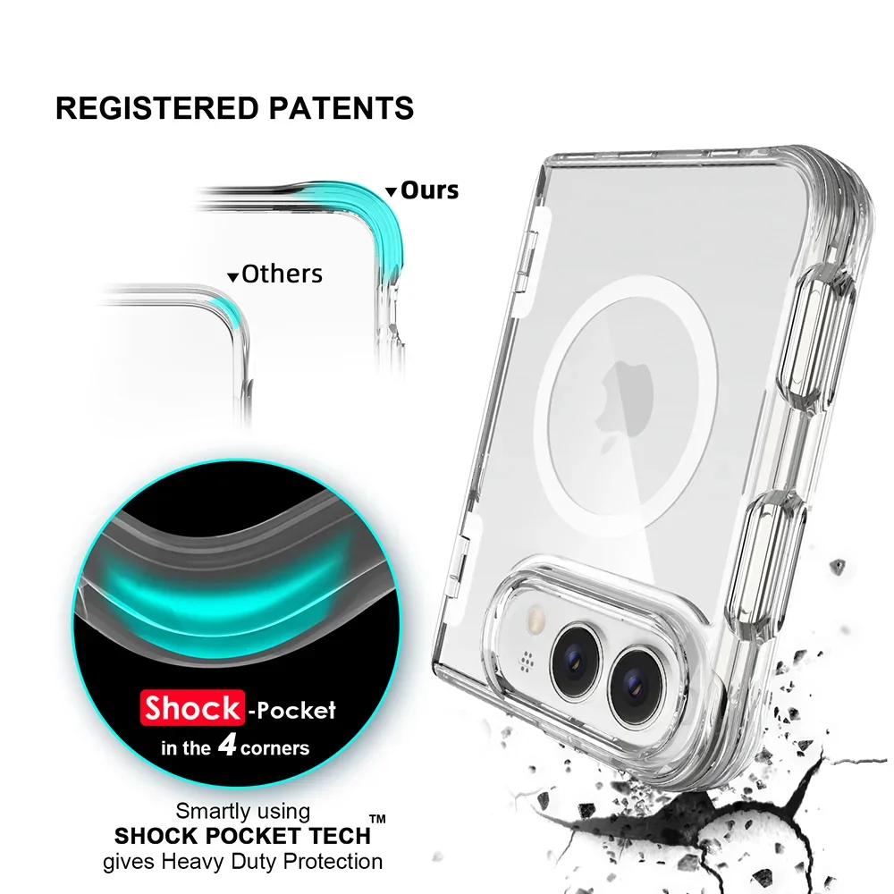 Clear MagSafe Hidden Kickstand Case for iPhone Duo - Product View 6