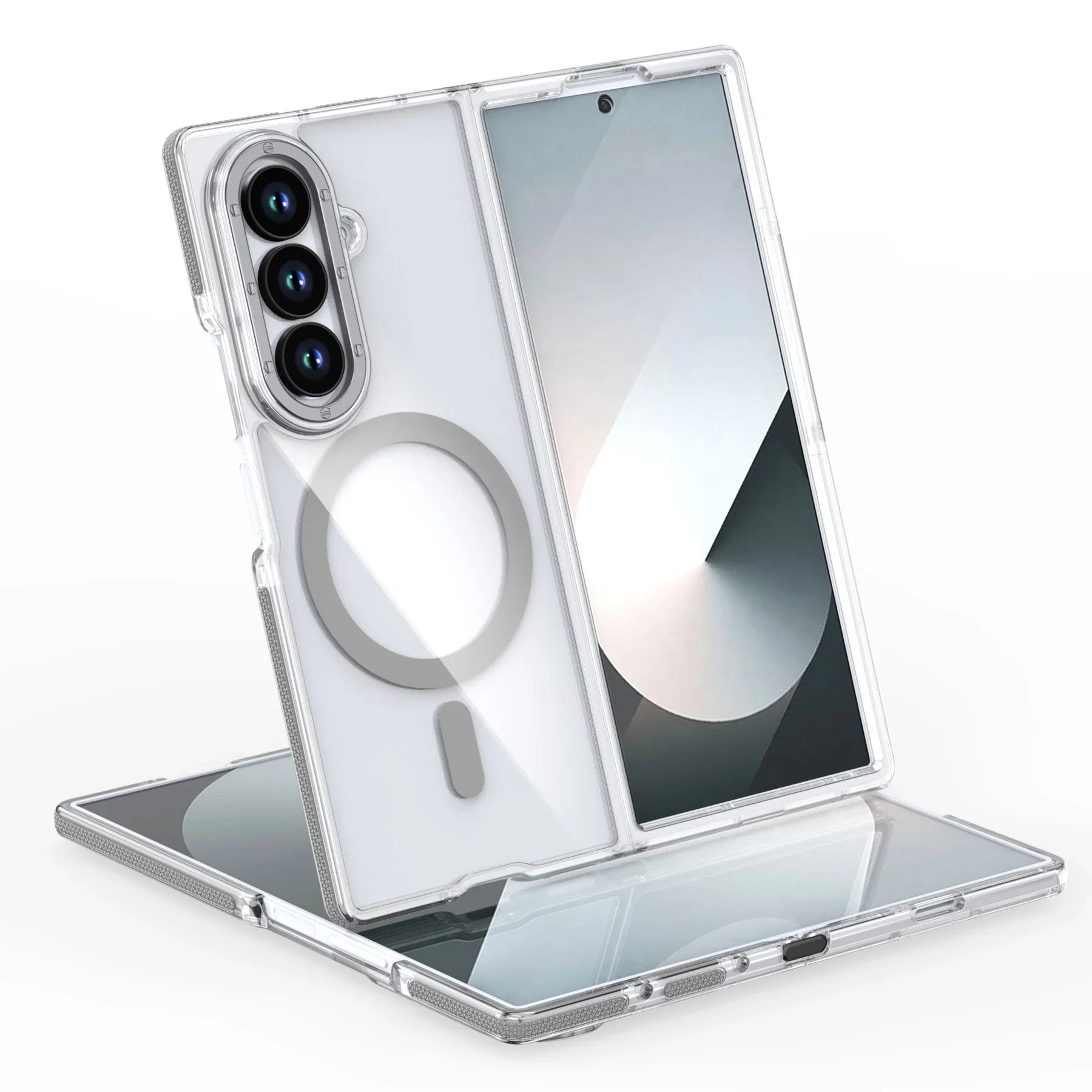PureGuardCases Clear Magnetic Case for Samsung Galaxy Z Fold