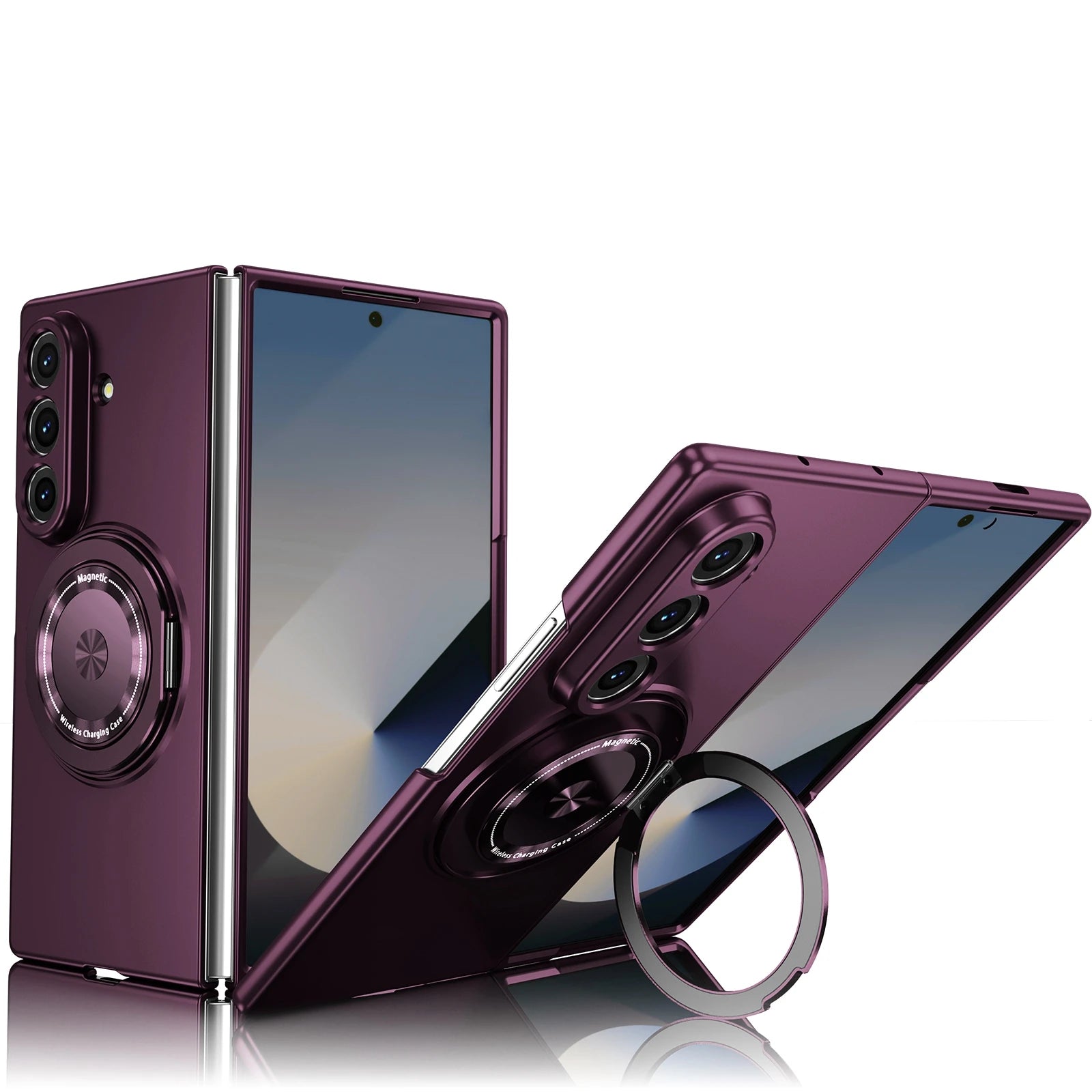 PureGuardCases Luxury Magnetic Armor Case for Samsung Galaxy Z Fold