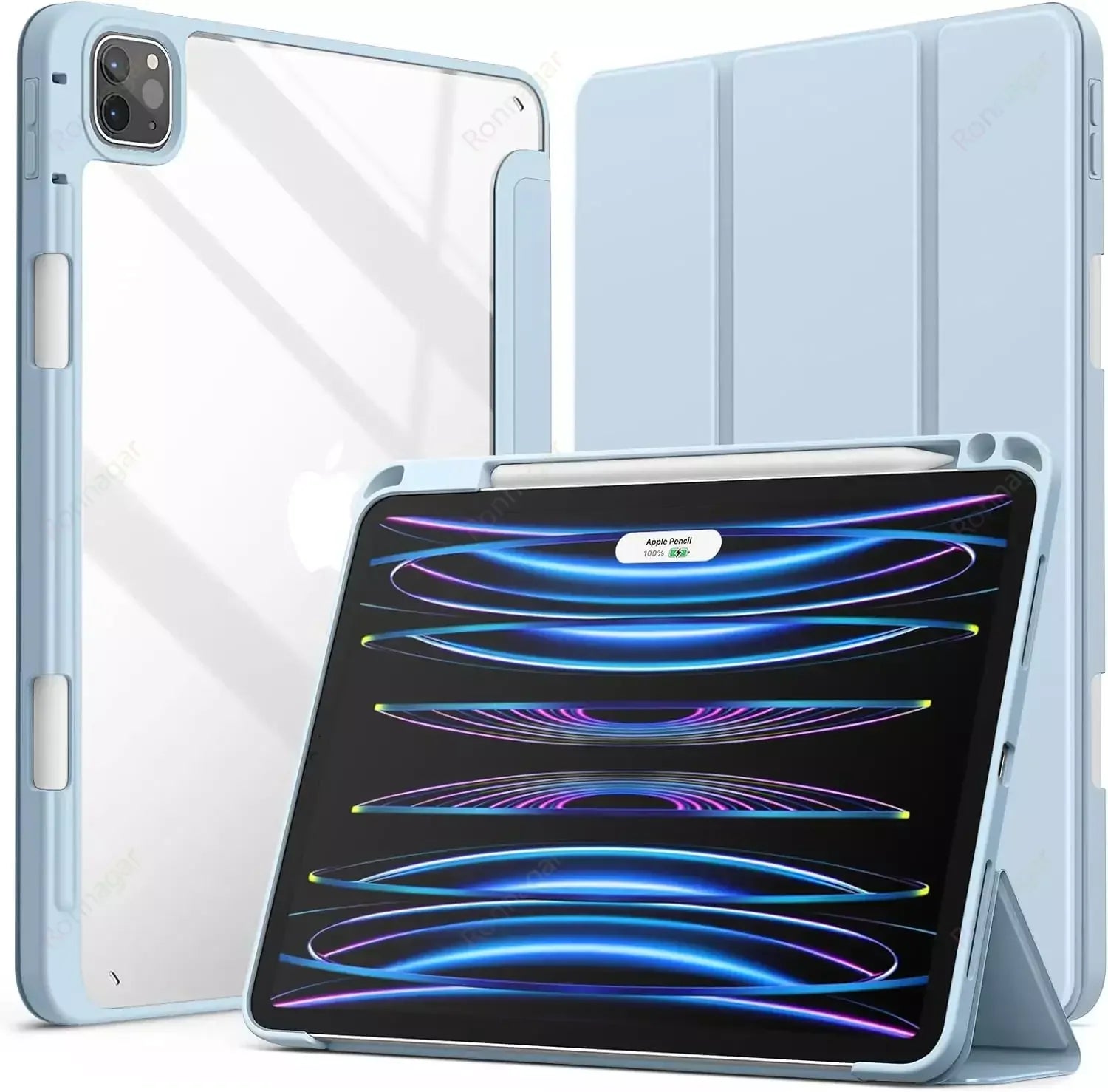 PureGuardCases Smart Folio Case for iPad