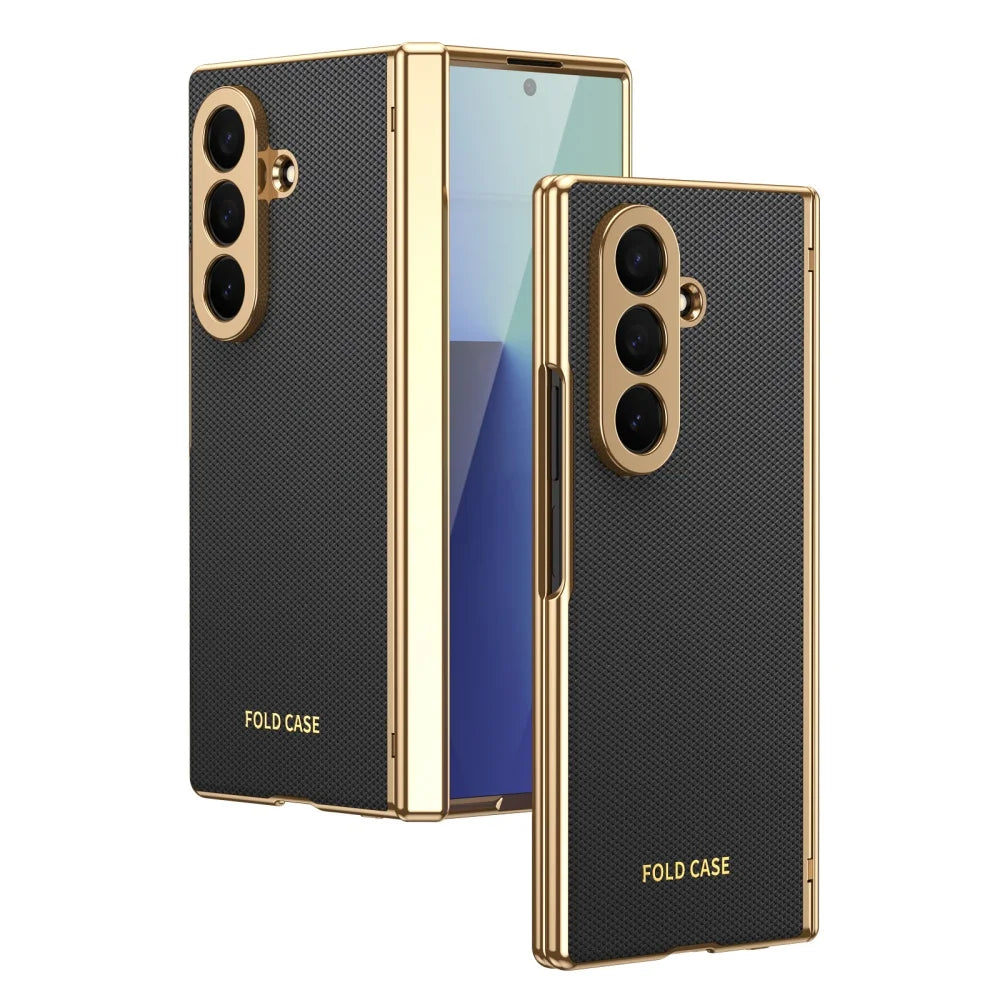 PureGuardCases Luxury Armor Case with Hinge Protection for Samsung Galaxy Z Fold
