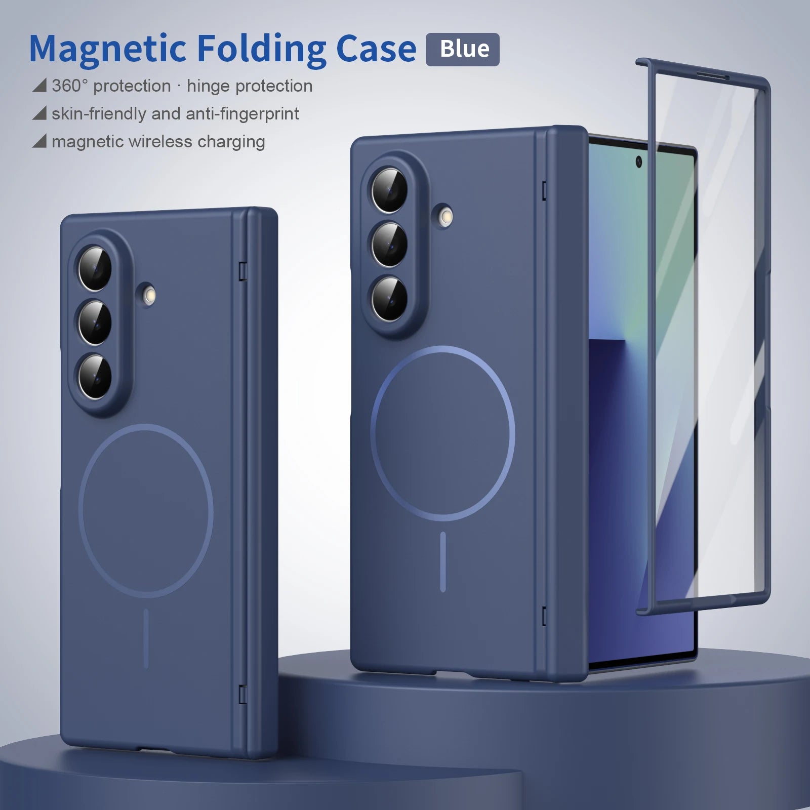 PureGuardCases Magnetic Hinge Protection Case for Samsung Galaxy Z Fold