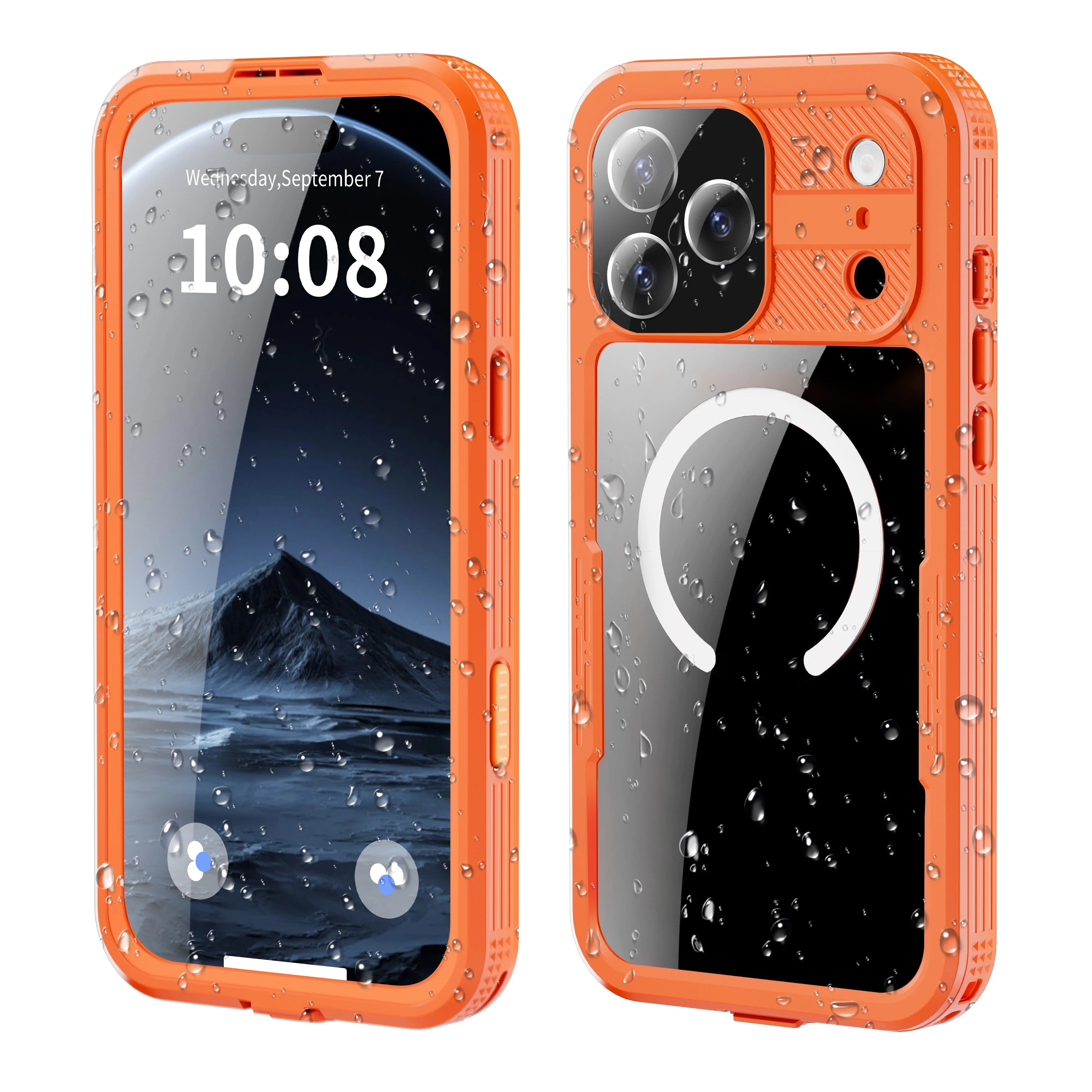 PureGuardCases IP68 Waterproof iPhone Case – MagSafe Diving & Swimming Protective Cover