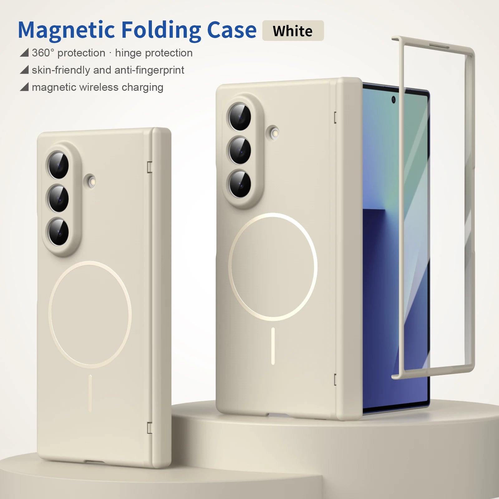 PureGuardCases Magnetic Hinge Protection Case for Samsung Galaxy Z Fold