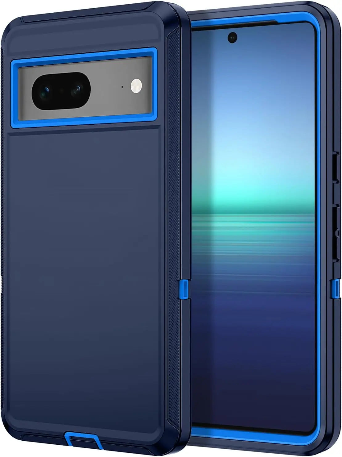 3-Layer Rugged Case Pixel 8-11, Dark Blue