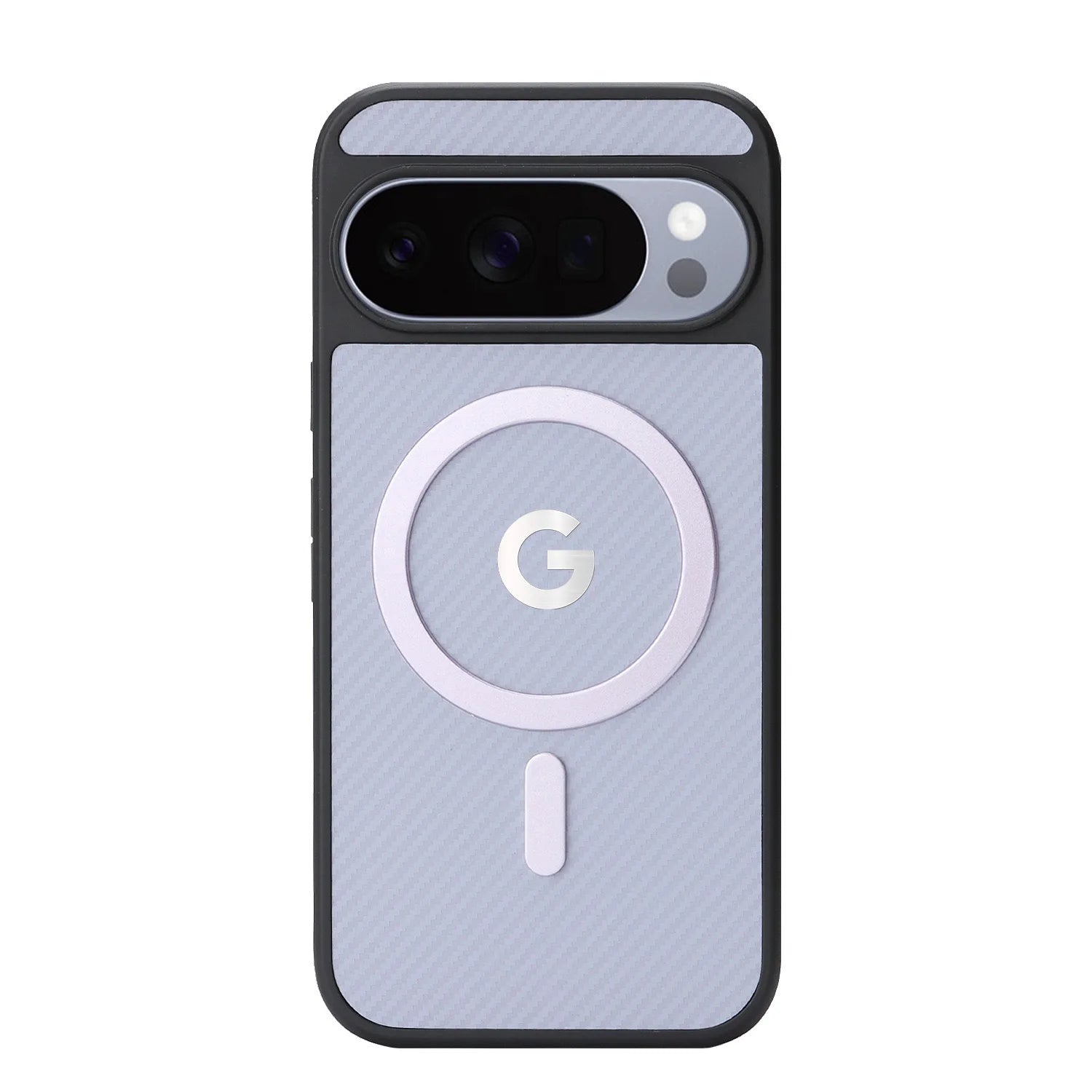 PureGuardCases Carbon Fiber Magnetic Leather Case for Google Pixel