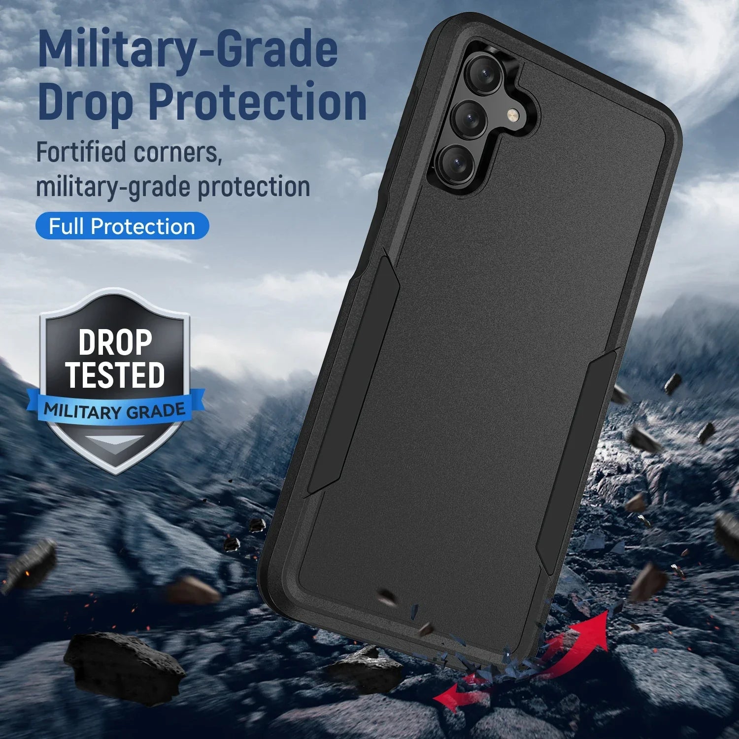 PureGuardCases Heavy Duty Armor Case for Samsung Galaxy