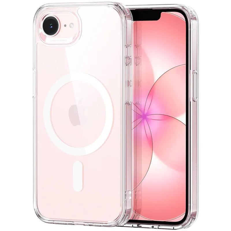 PureGuardCases Clear Magnetic iPhone Case – MagSafe Transparent Cover