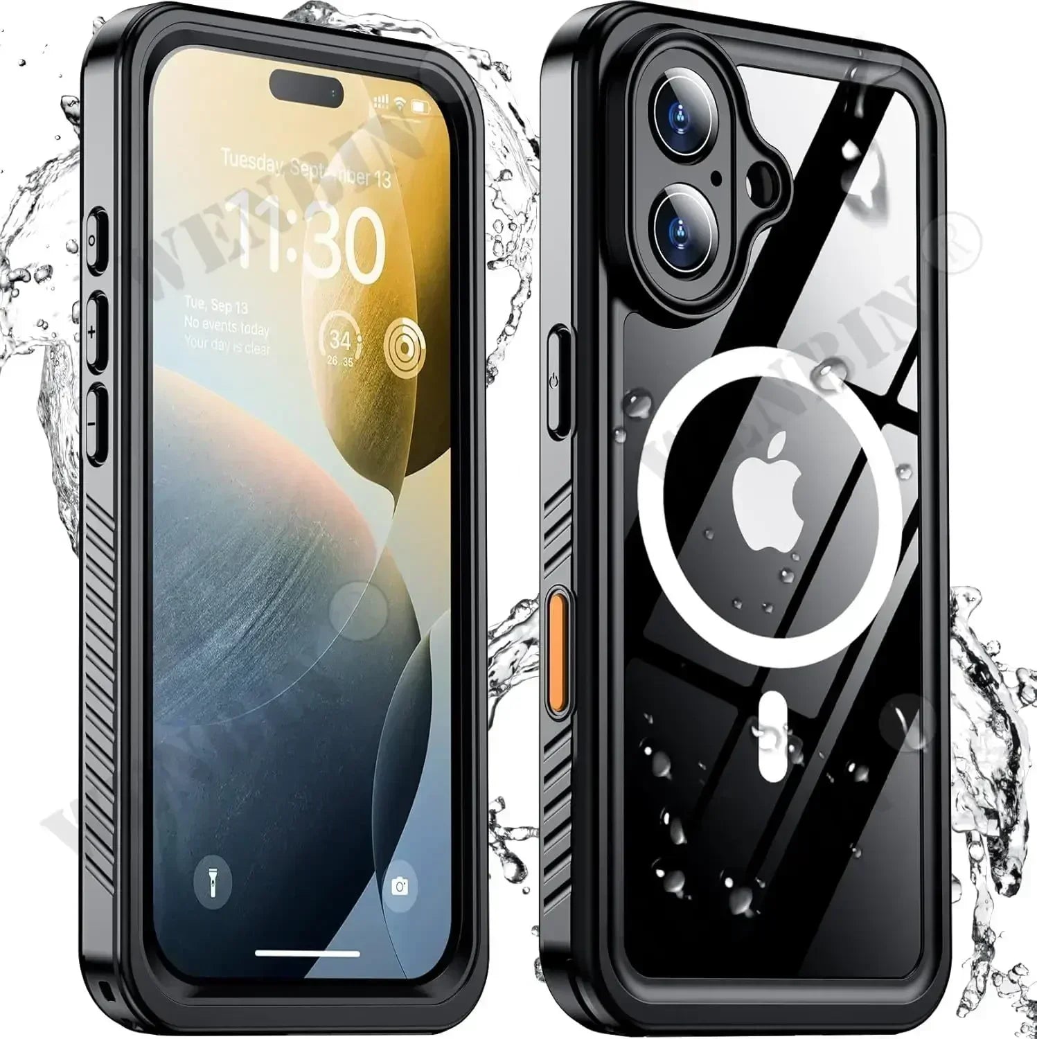 PureGuardCases IP68 Waterproof iPhone Case – Full Body MagSafe Shockproof Cover