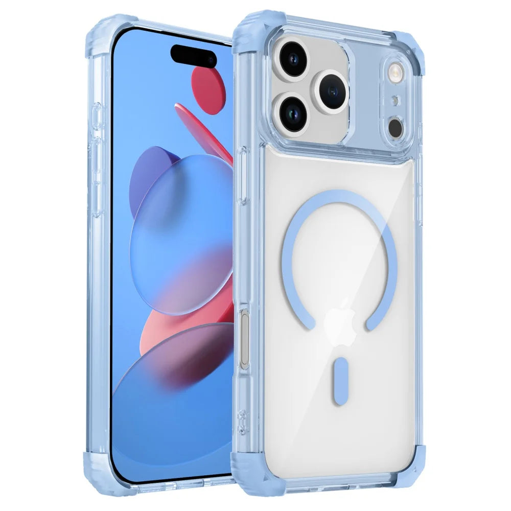 PureGuardCases Luxury Clear Armor iPhone Case – MagSafe Shockproof Magnetic Cover