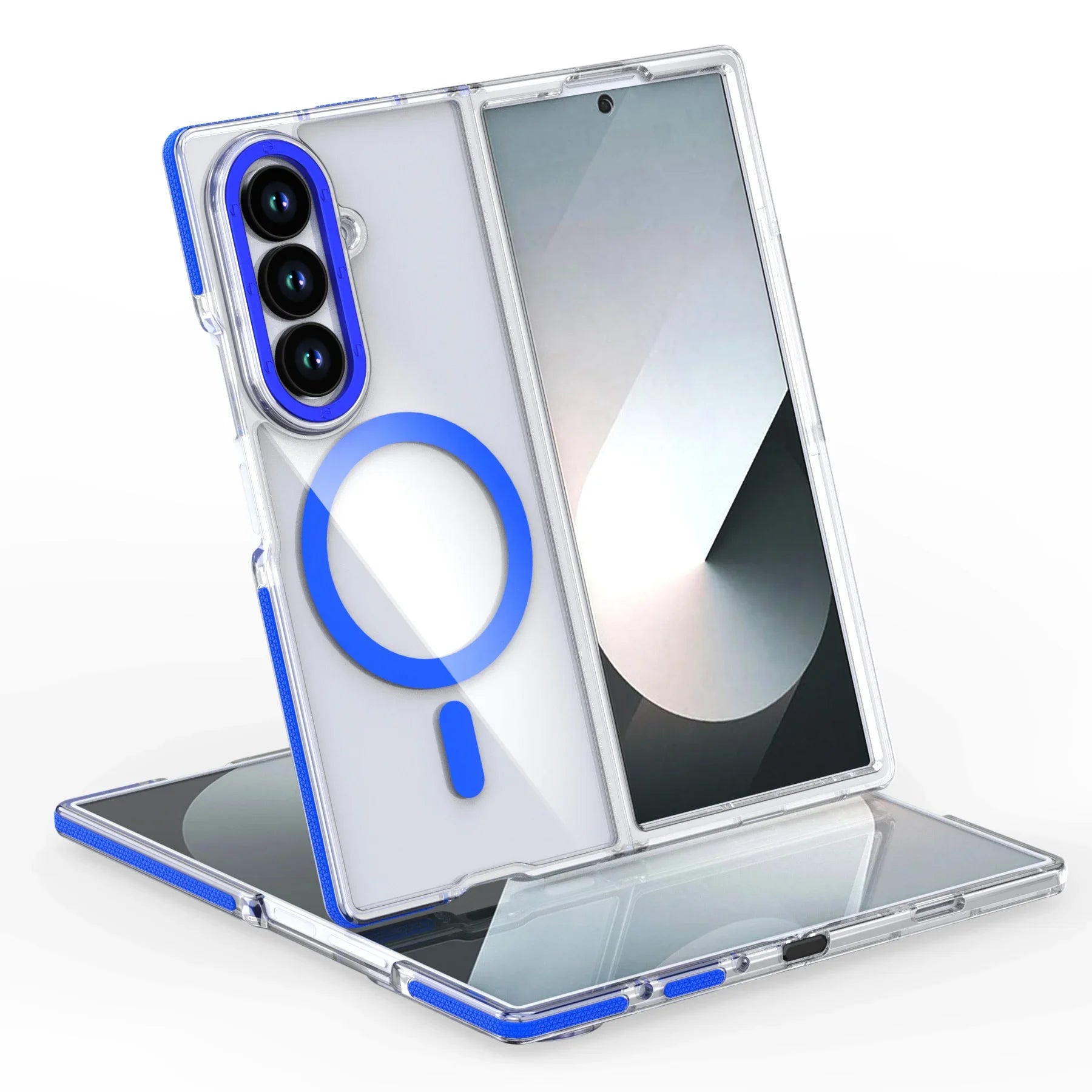 PureGuardCases Clear Magnetic Case for Samsung Galaxy Z Fold