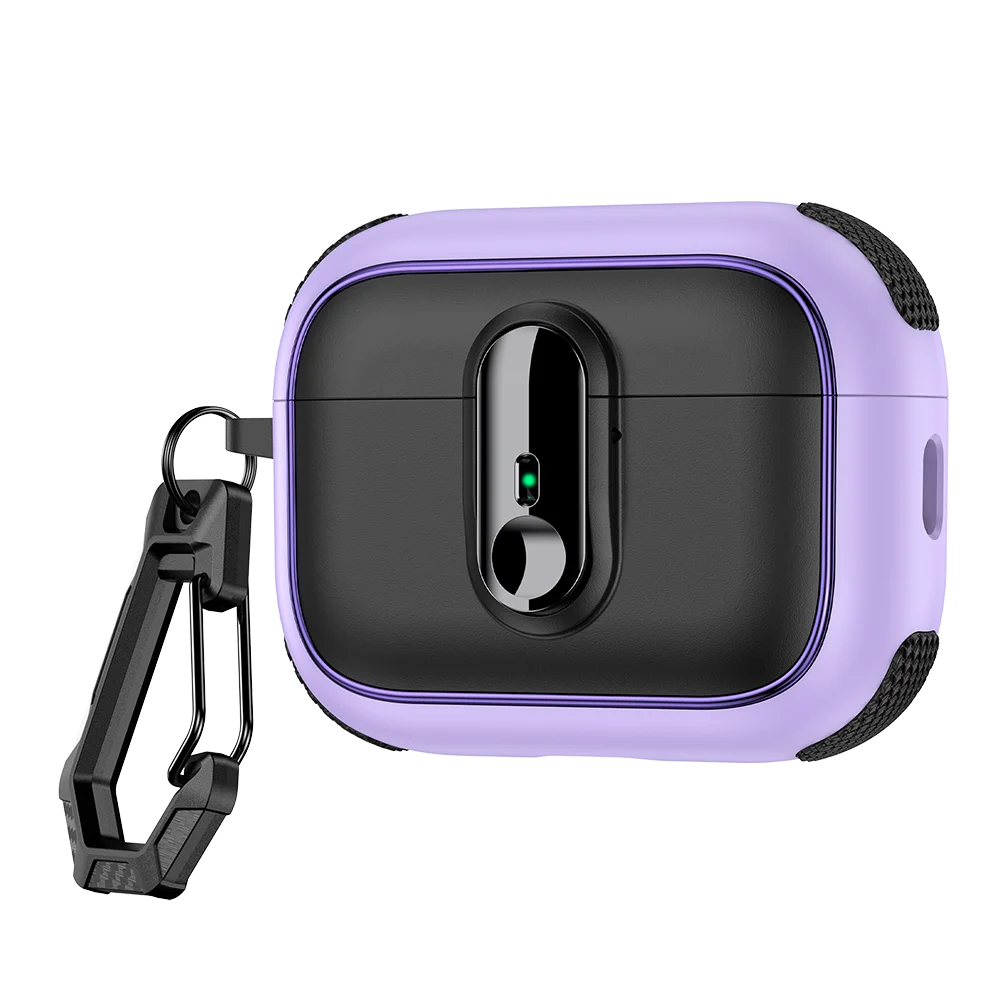 PureGuardCases Armor Lock Shockproof Case for AirPods