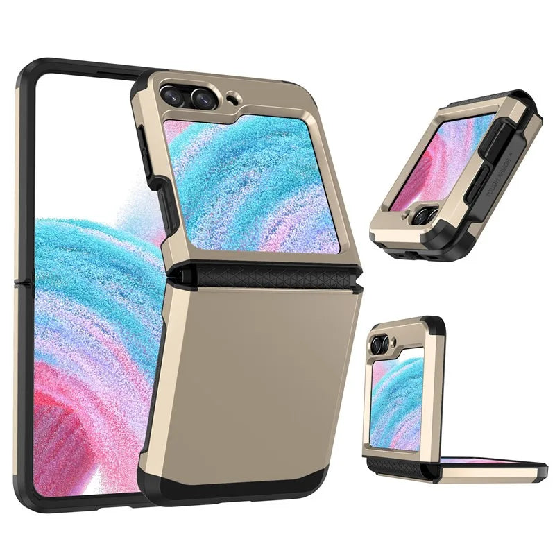 PureGuardCases Upgraded Hinge Protection Case for Samsung Galaxy Z Flip