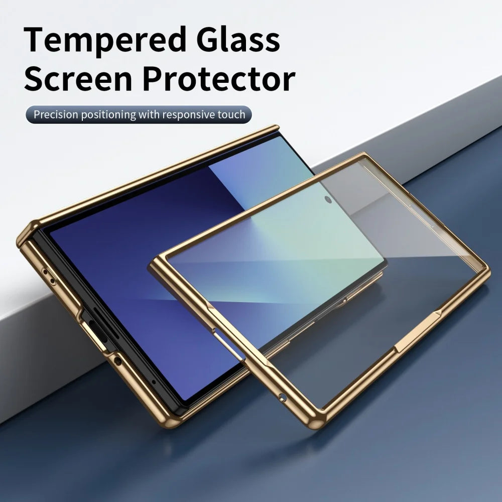 PureGuardCases Luxury Armor Case with Hinge Protection for Samsung Galaxy Z Fold