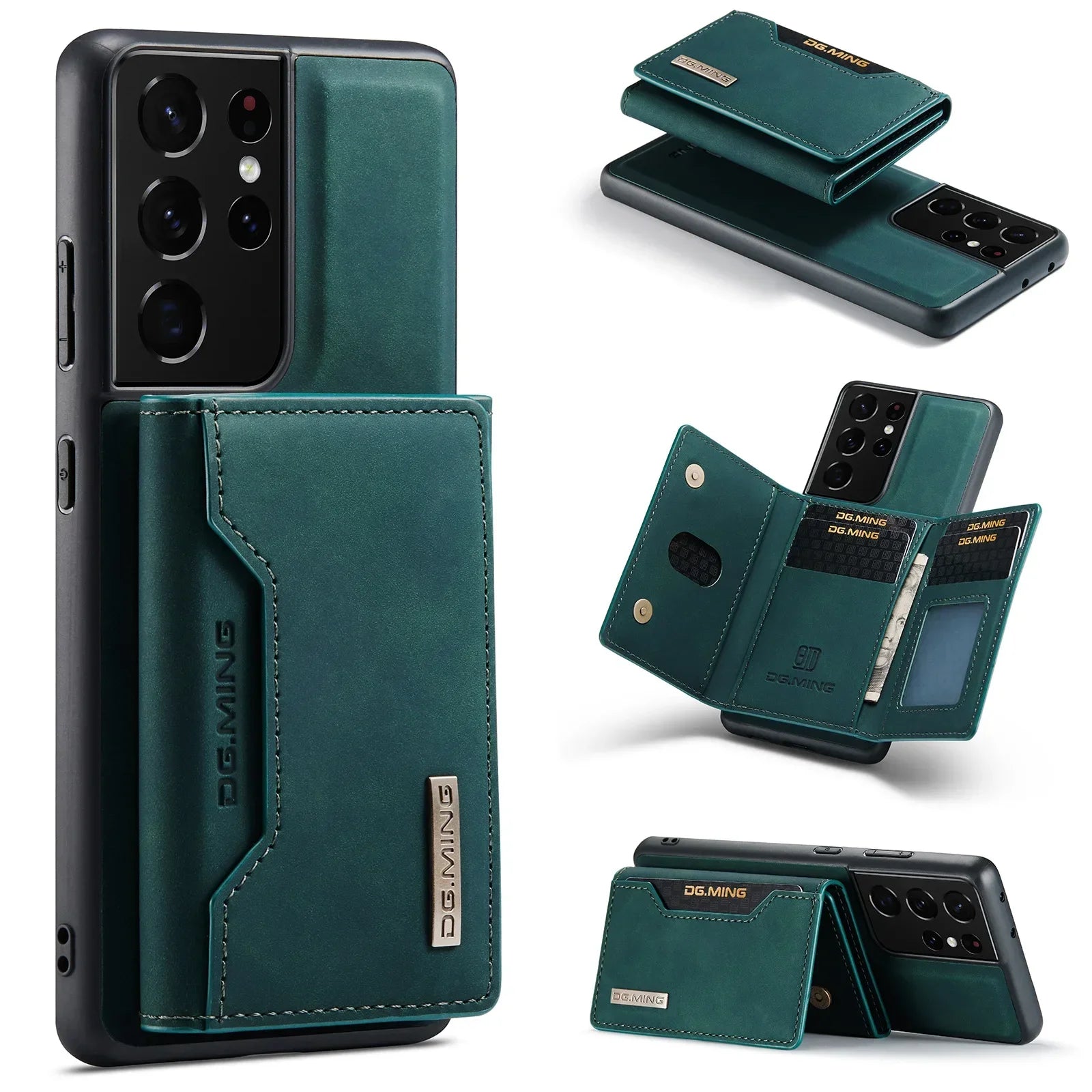 PureGuardCases 2-in-1 Detachable Magnetic Wallet Case for Samsung Galaxy & Z Fold