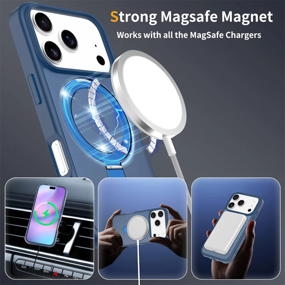 Frosted MagSafe Case iPhone 12-18, MagSafe ring
