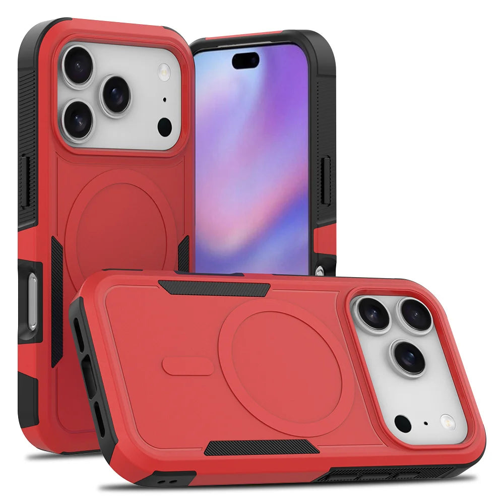 PureGuardCases Rugged Magnetic iPhone Case – MagSafe Shockproof Cover