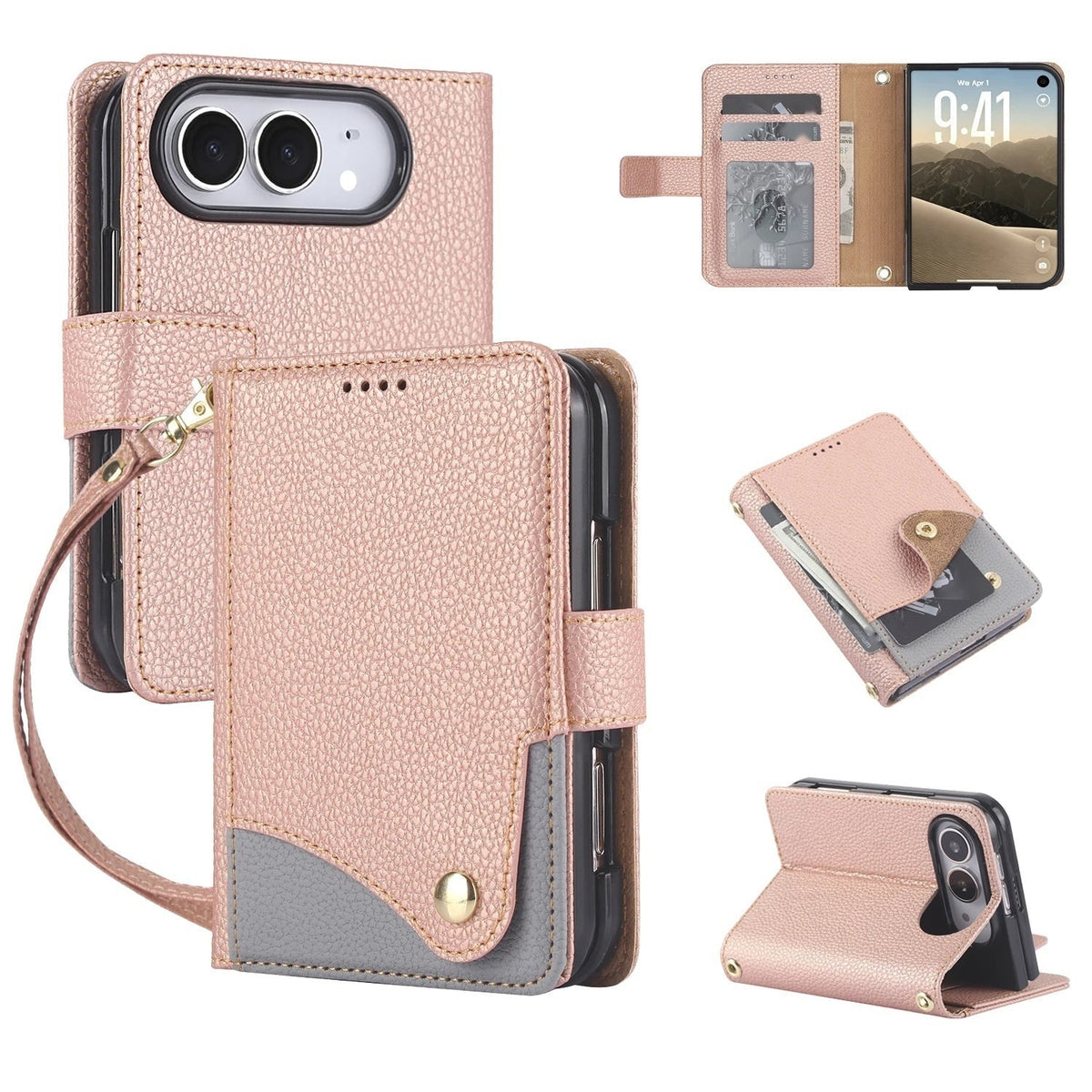 Two-Tone Crossbody Case iPhone Duo, Pink