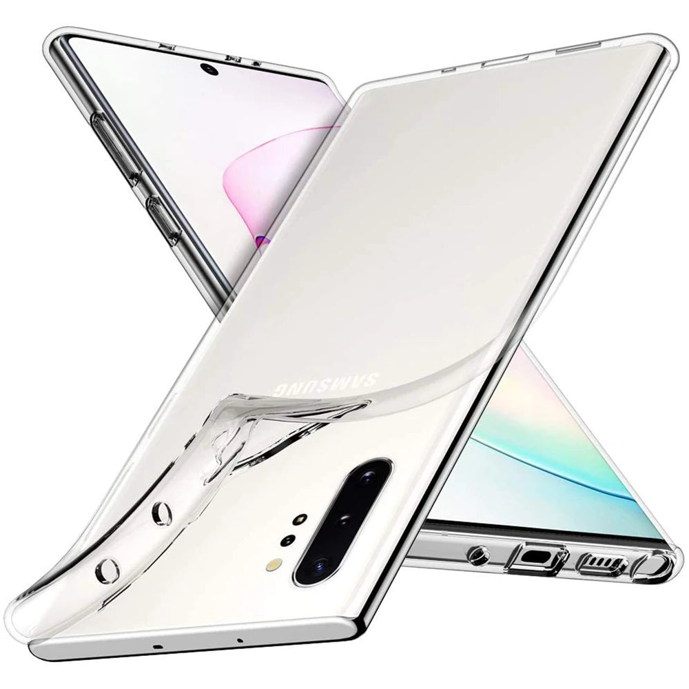 PureGuardCases Ultra-Thin Clear TPU Case for Samsung Galaxy Note 10