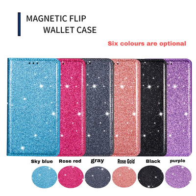 Glitter Wallet Case iPhone 18 Pro/Max, side angle
