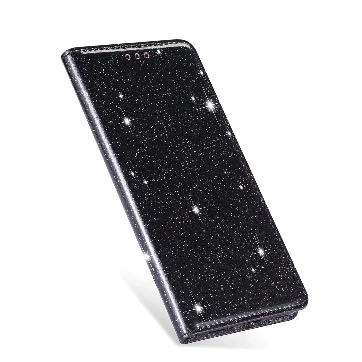 Glitter Wallet Case iPhone 18 Pro/Max, Black