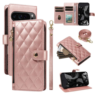 PureGuardCases Crossbody Leather Wallet Case for Google Pixel