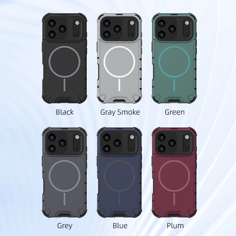 PureGuardCases Airbag Anti-Fall iPhone Case – MagSafe Shockproof Matte Cover