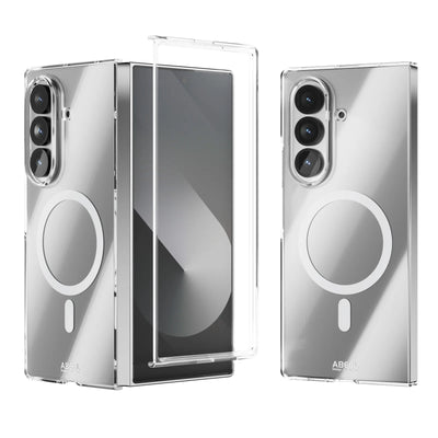 PureGuardCases Clear Magnetic Armor Case for Samsung Galaxy Z Fold