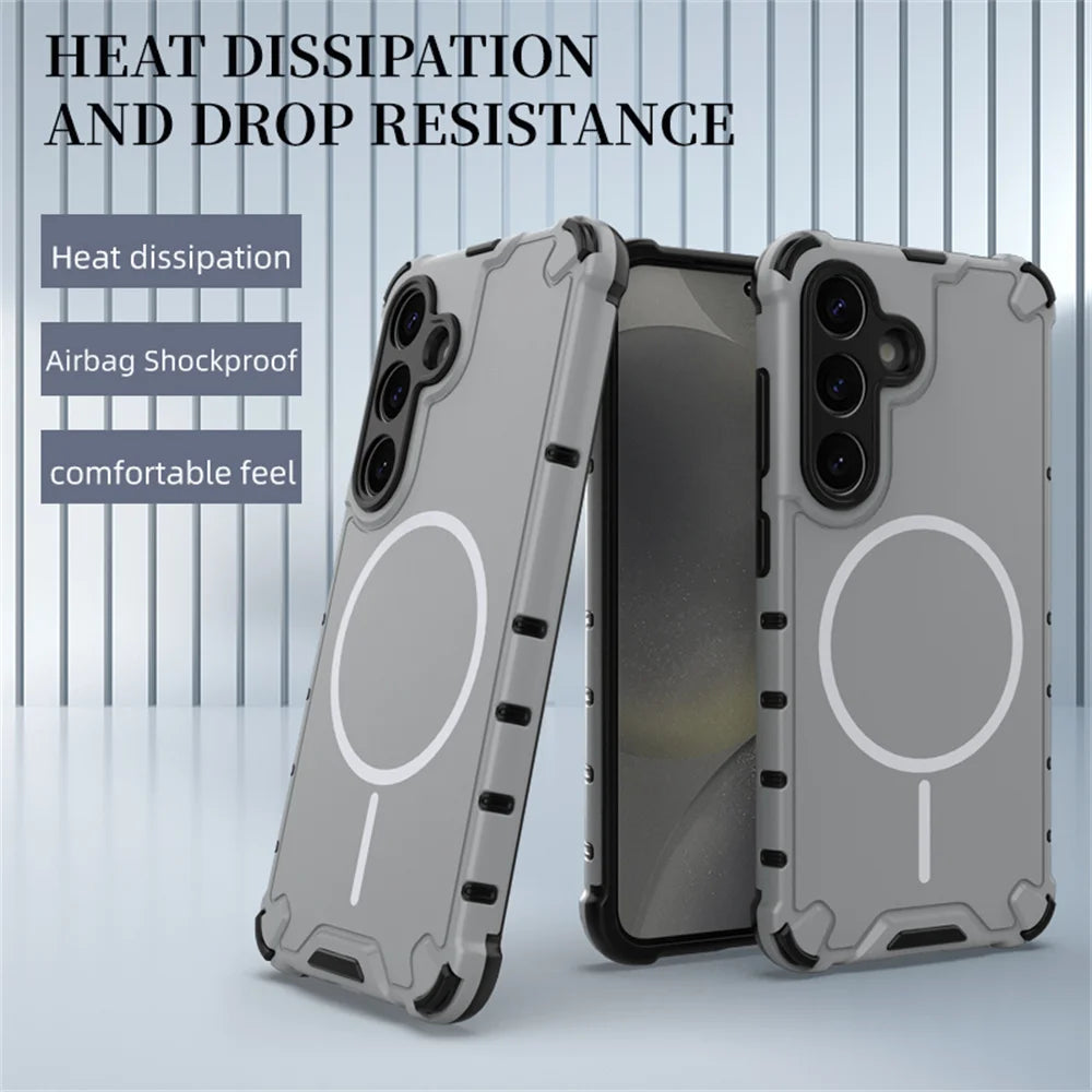 PureGuardCases Magnetic Armor Case for Samsung Galaxy