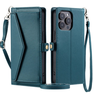 PureGuardCases Crossbody Leather Wallet iPhone Case – Card Pocket Shoulder Cover