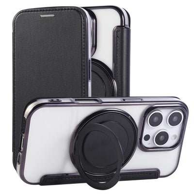 PureGuardCases Flip Leather Wallet iPhone Case – MagSafe Stand Cover