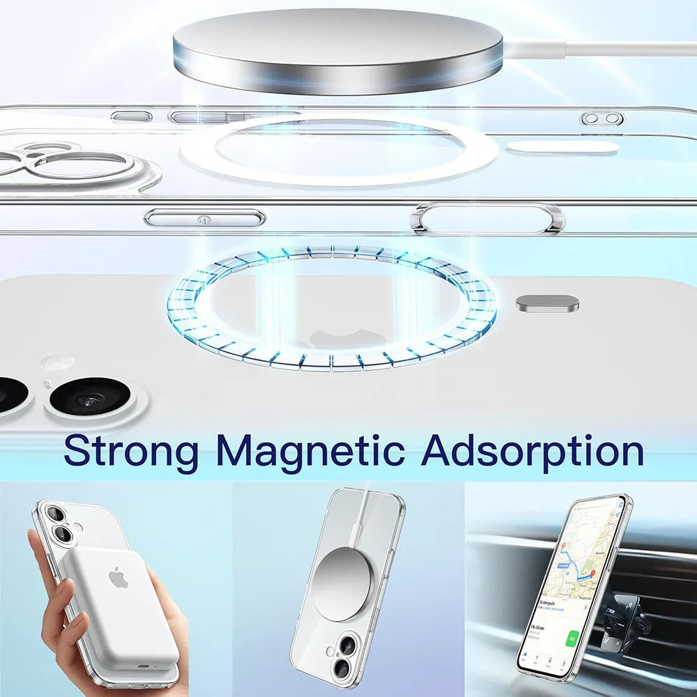 Clear MagSafe Camera Protection Case for iPhone 11-17 & Air - Product View 3