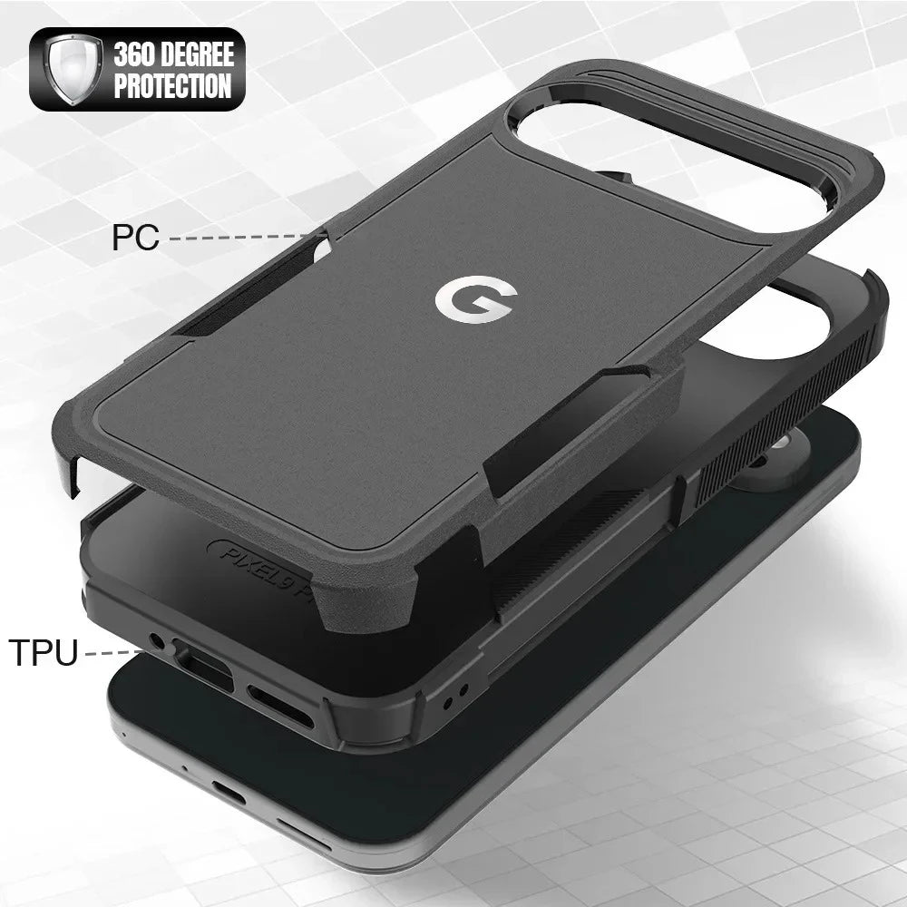 Heavy Duty Dual-Layer Armor Case for Google Pixel 10-7 & 6A - Product View 3