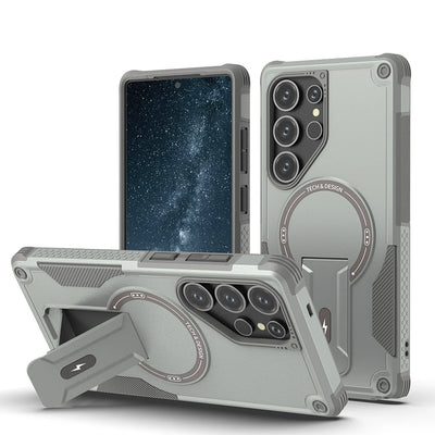 Fold Stand Armor Case Galaxy S & A, Gray